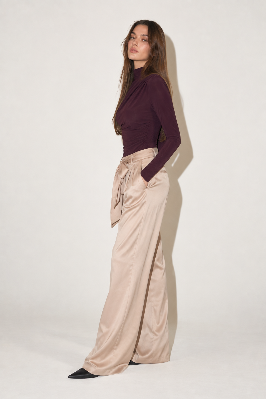Asymmetrical Gather Bodysuit