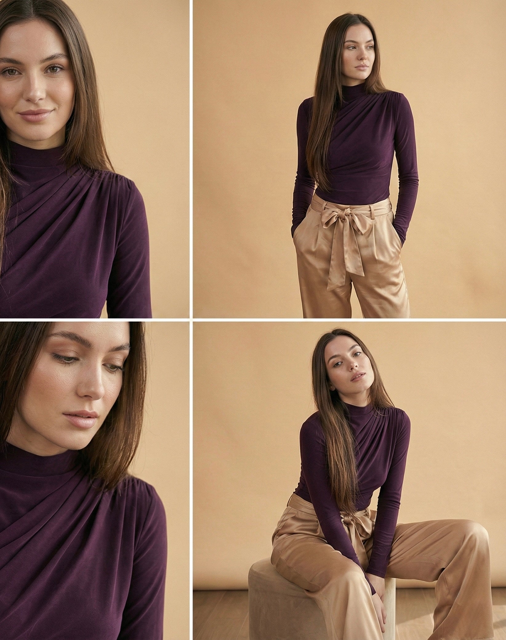 Asymmetrical Gather Bodysuit