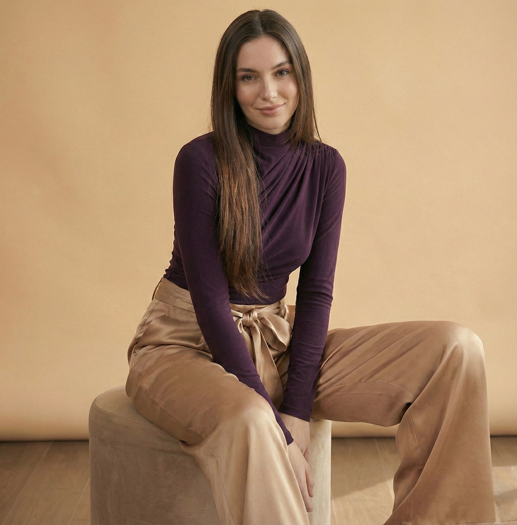 Asymmetrical Gather Bodysuit